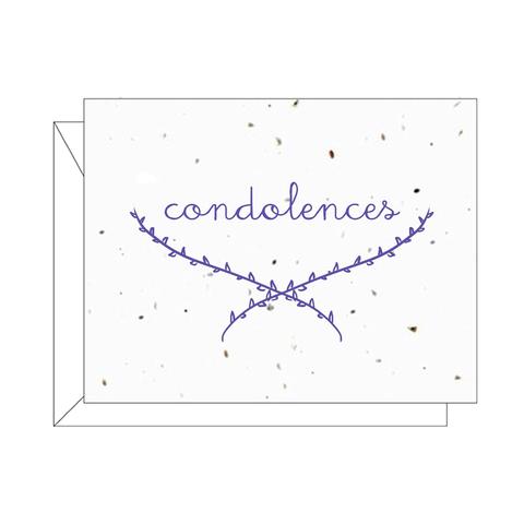 Condolences Plantable Greeting Card