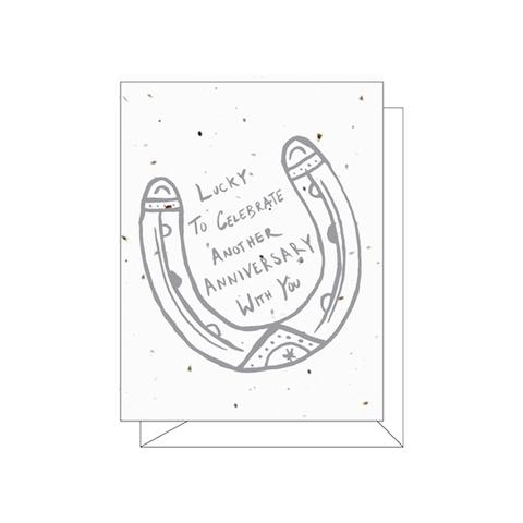 Lucky Anniversary Plantable Greeting Card