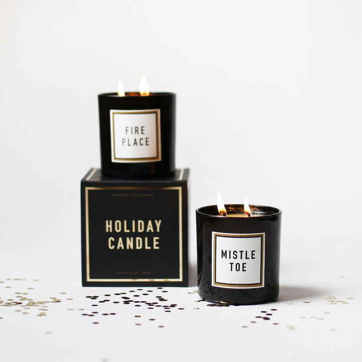 Mistletoe Double Wick Holiday Candle