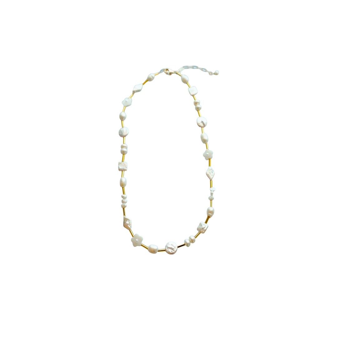 Margot Beaded Pearl Necklace