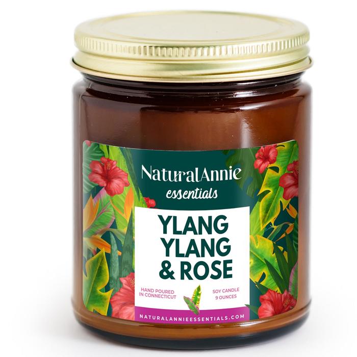 Ylang Ylang & Rose 4oz Candle