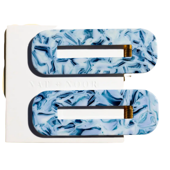 Ocean Tortoise Hair Clip Duo