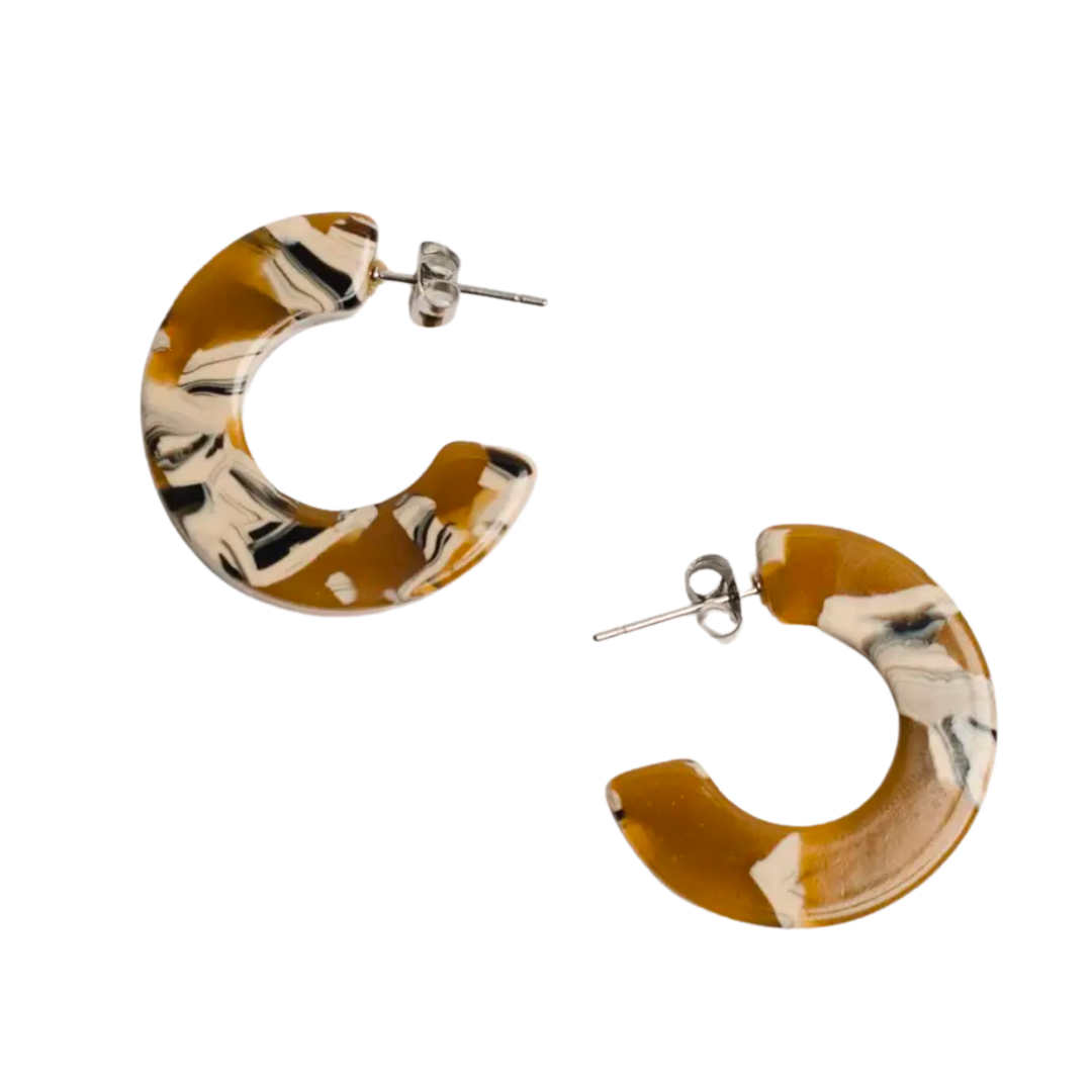 Ray Hoop Earrings