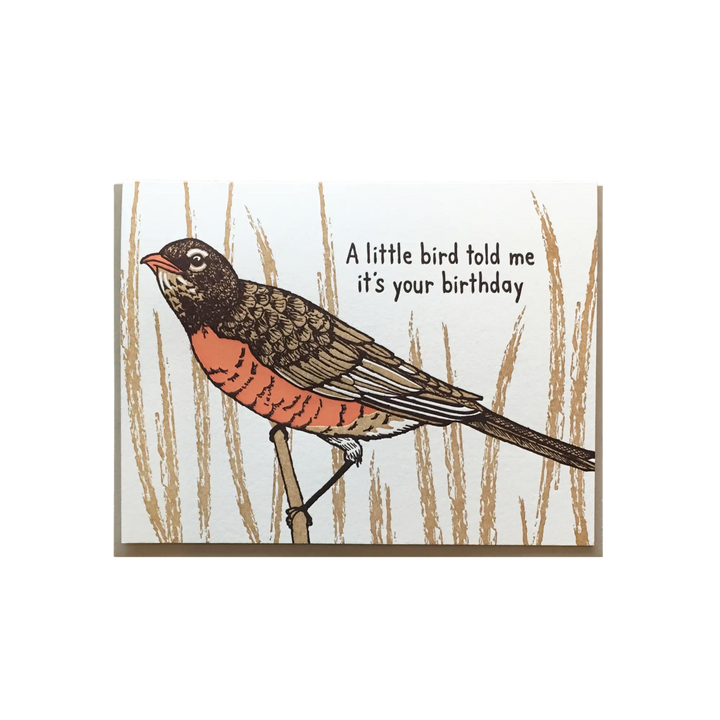 Little Bird Birthday Greeting Card
