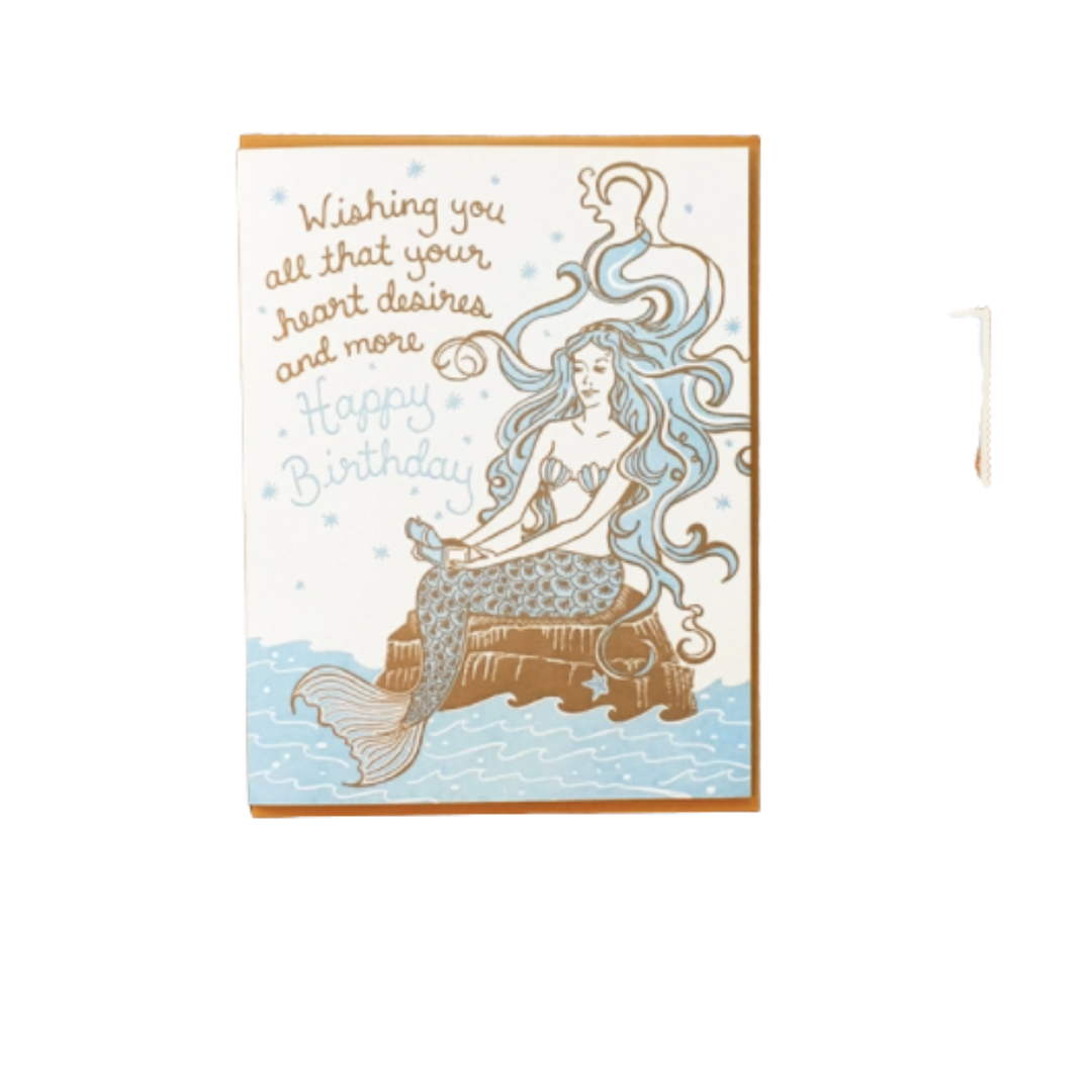 Mermaid Birthday Card