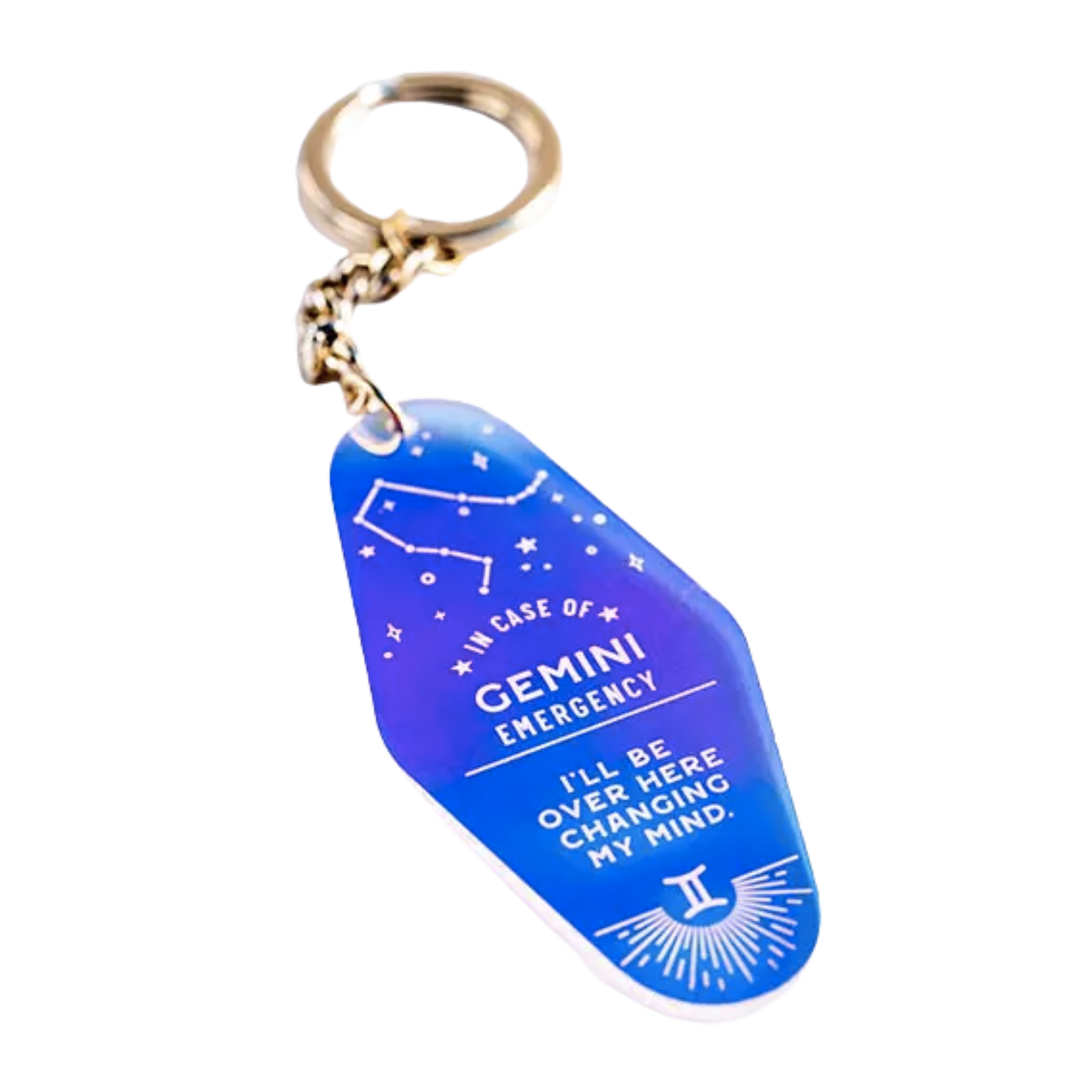 Zodiac Holographic Keychain