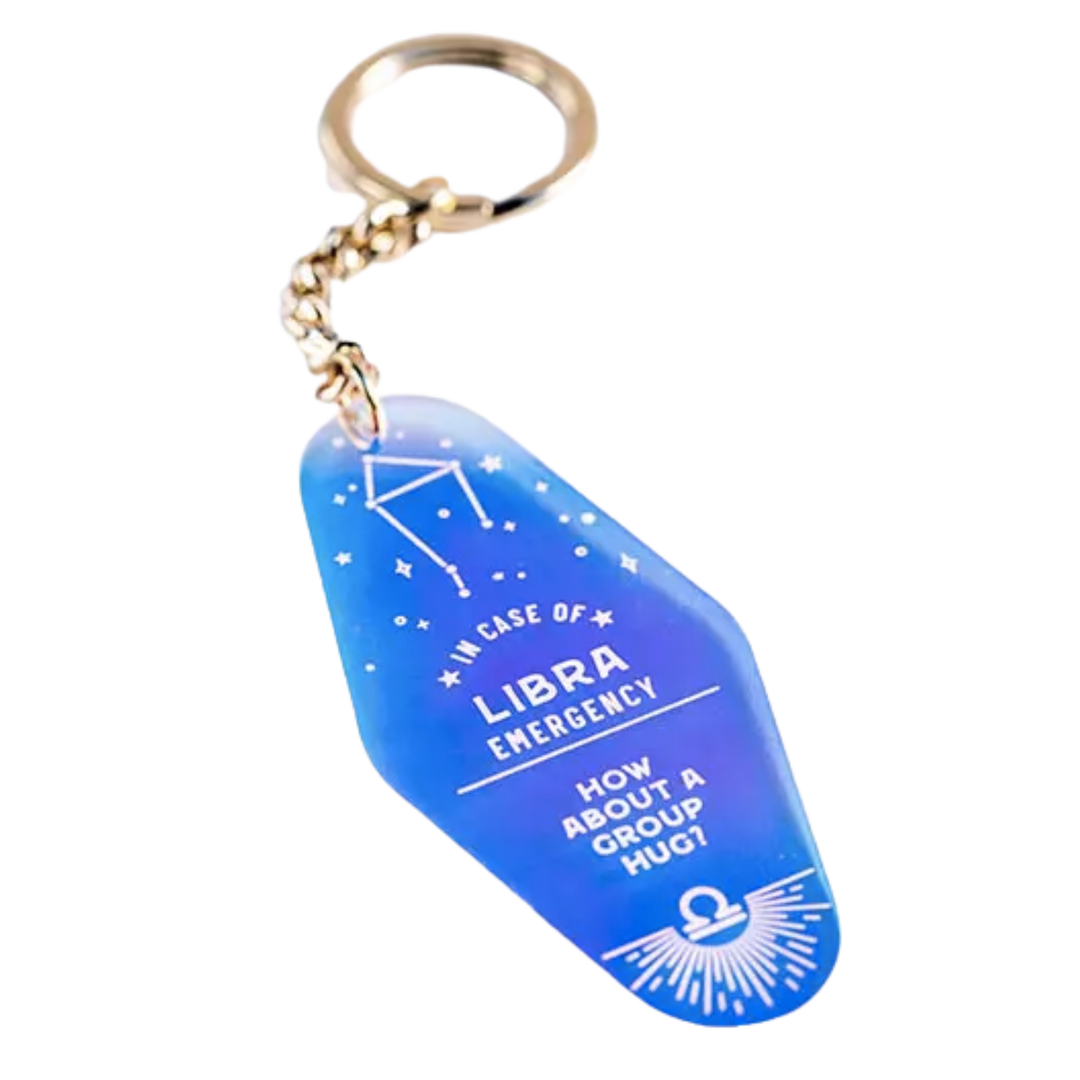 Zodiac Holographic Keychain