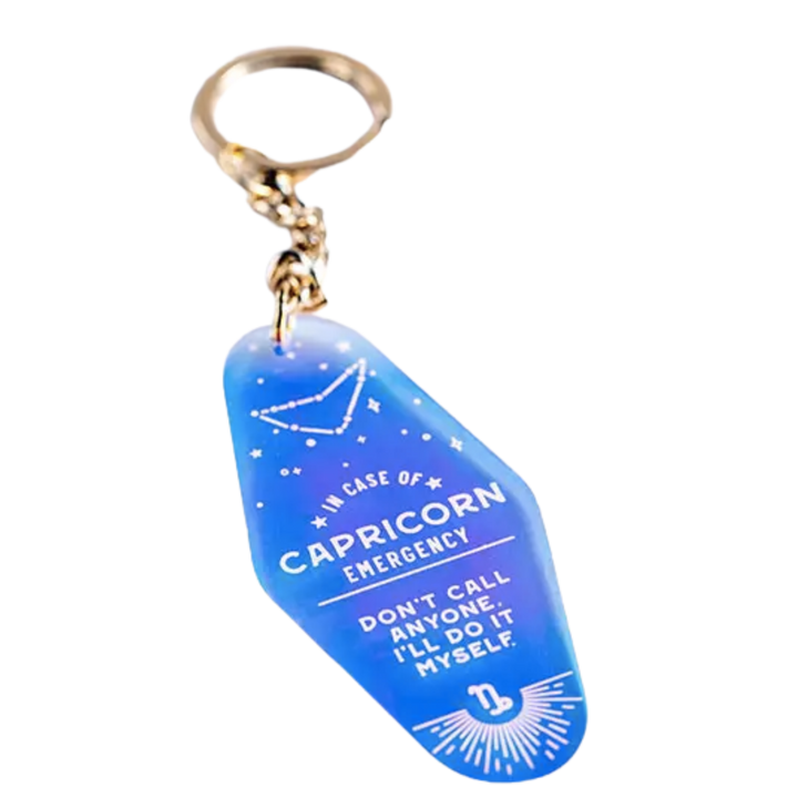 Zodiac Holographic Keychain