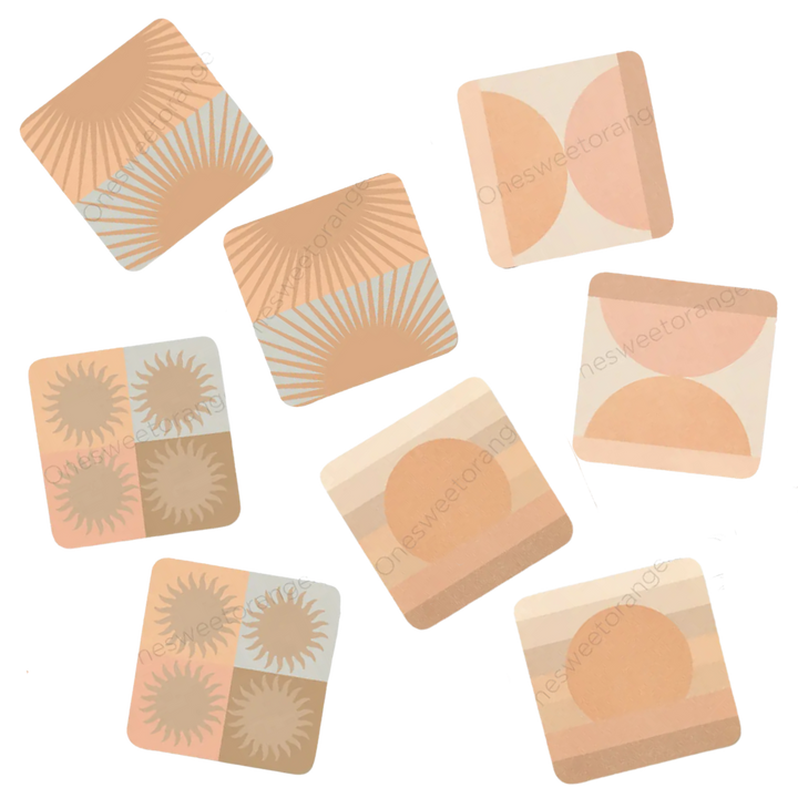 Mid Century Sun Coasters