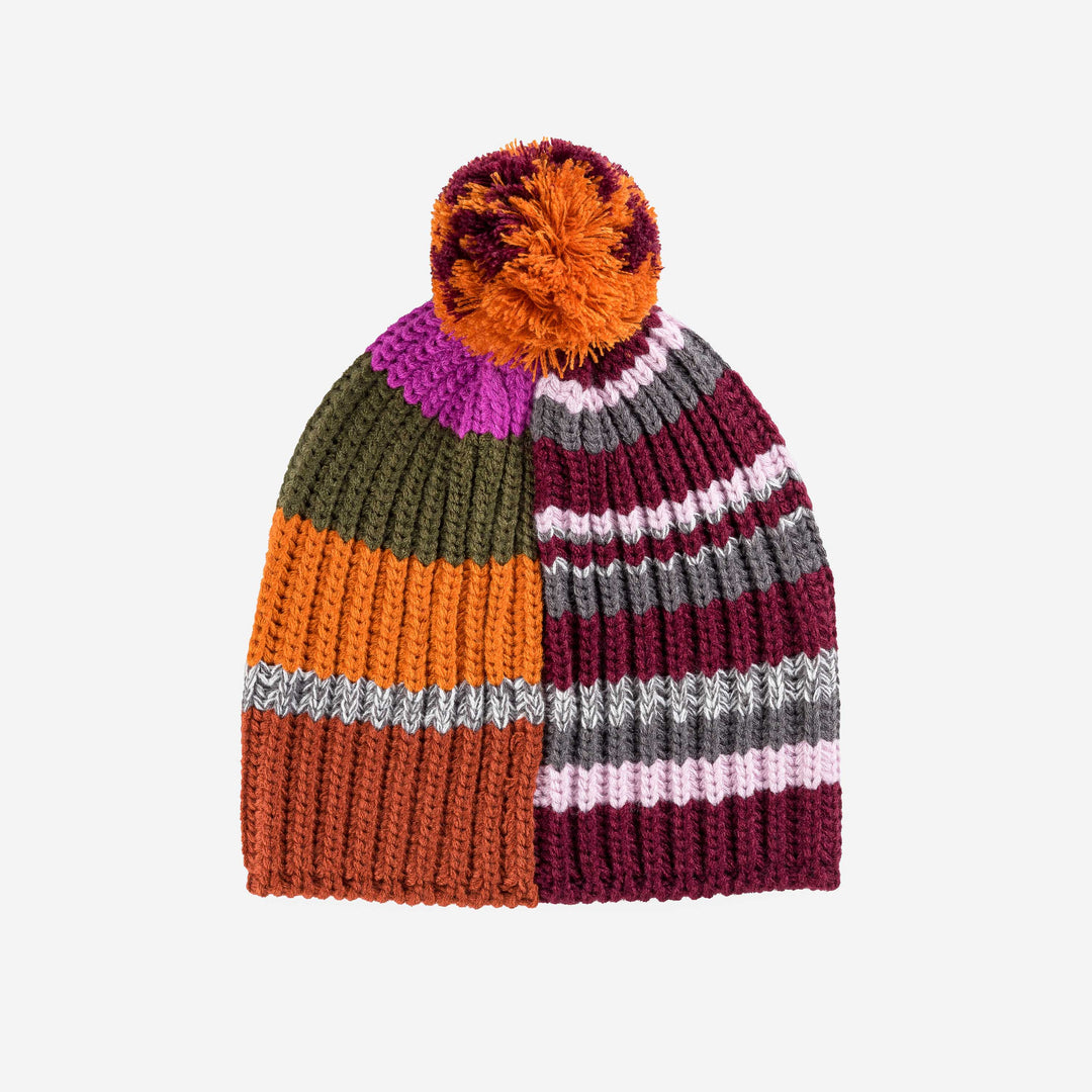 Patchwork Pom Hat