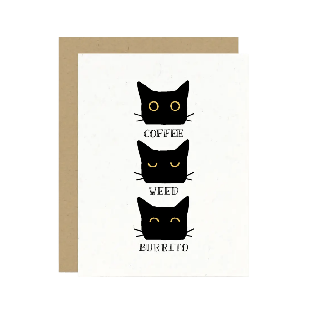 Coffee Weed Burrito Card