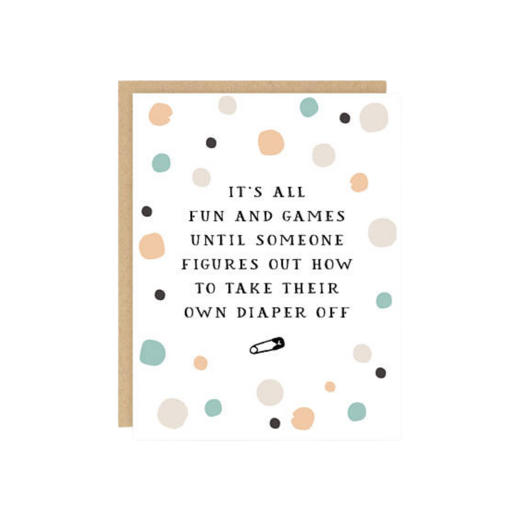 Fun and Games Baby Greeting Card