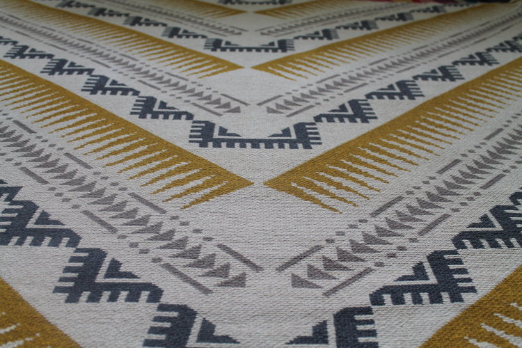 Phoenix Linen/Gold/Mushroom/Pewter Throw