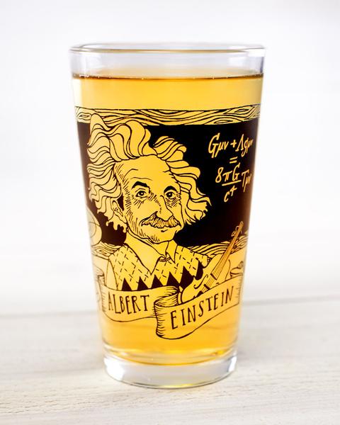 Albert Einstein Pint Glass
