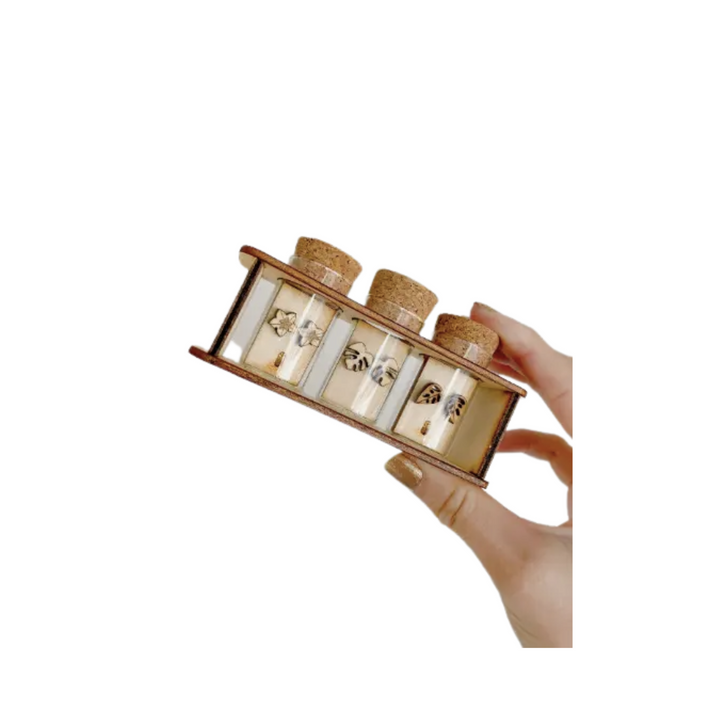 Hypoallergenic Wooden Tiny Dainty Plant Studs
