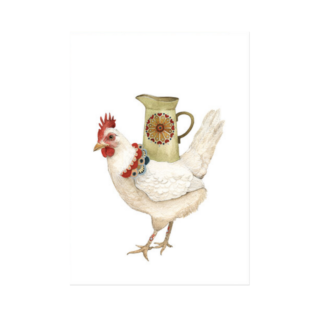 Jen the Hen - Greeting Card