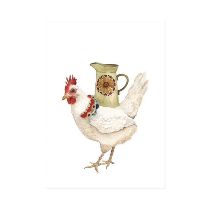 Jen the Hen - Greeting Card