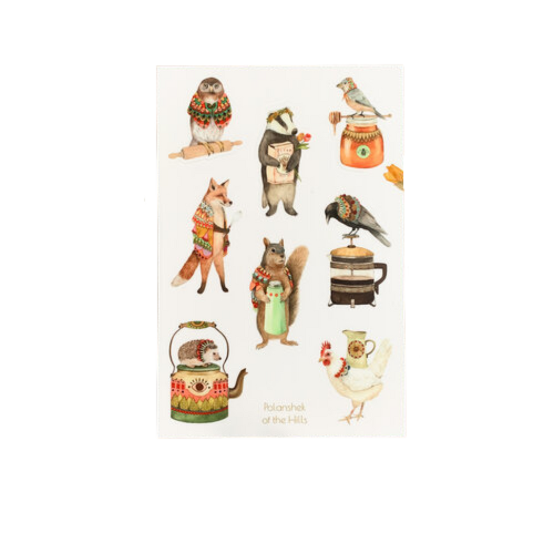 Woodland Kitchen Sticker Sheet