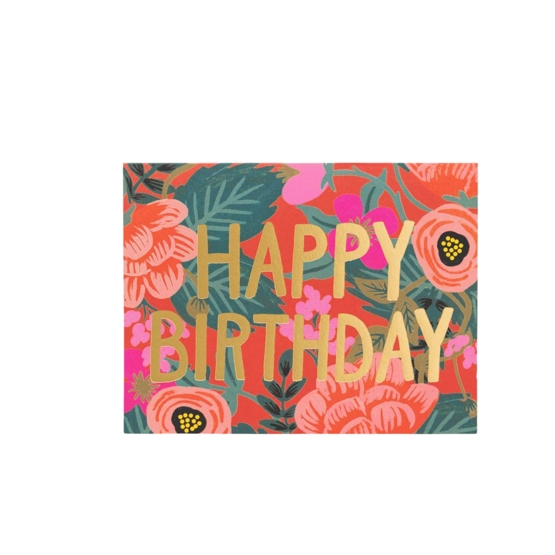 Poppy Birthday Card