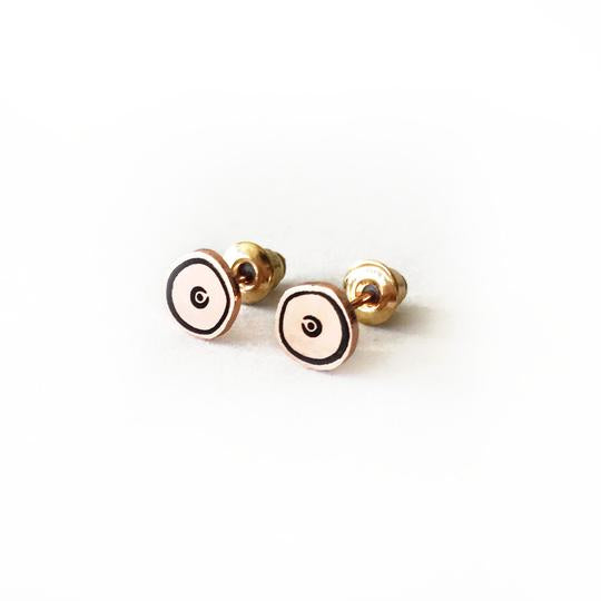 Rose Gold Plated Boob Studs