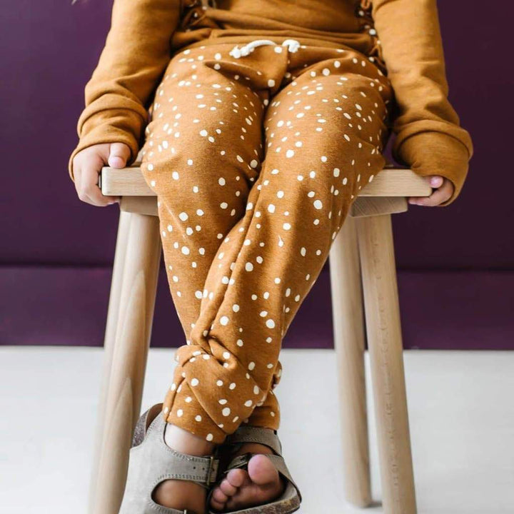 Rust Dot Skinny Joggers