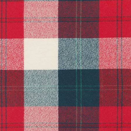 Plaid Flannel Infinity Scarf - Red, Black, & Cream