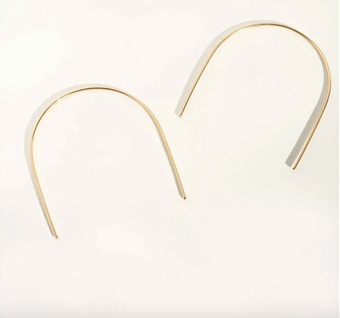 Sterling Silver Open Arch Earrings