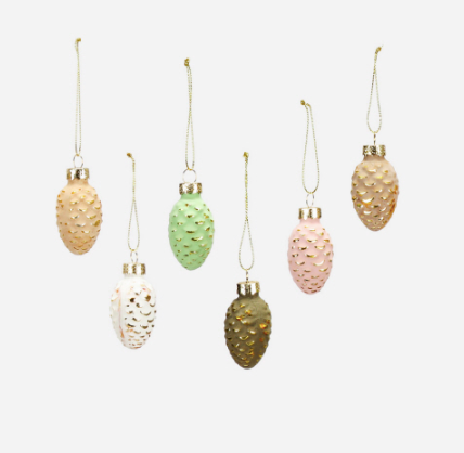 Pinecone Ornaments Boxed