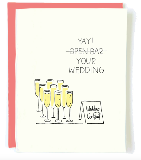 Open Bar card