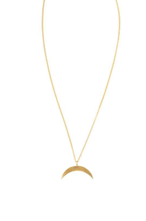 East To West Crescent Necklace