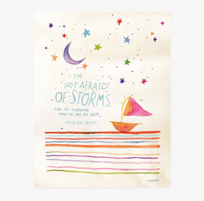 I'm Not Afraid of Storms Art Print