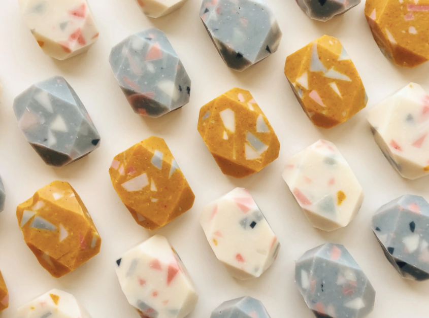 Terrazzo Inspired Mini Gem Soaps