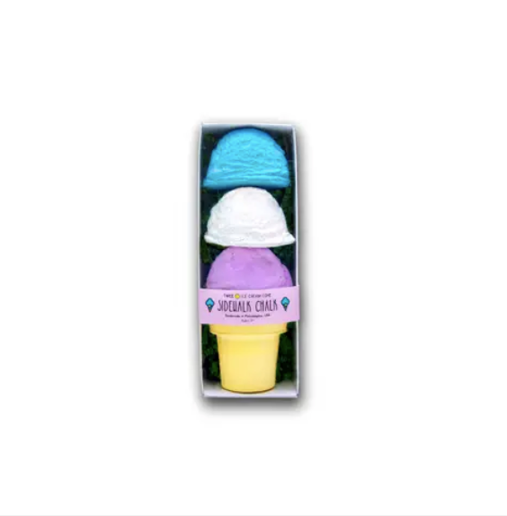 Three Scoop Sidewalk Chalk - Assorted Colors