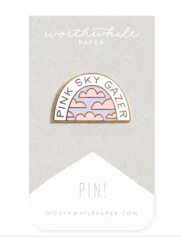 Pink Sky Grazer Enamel Pin