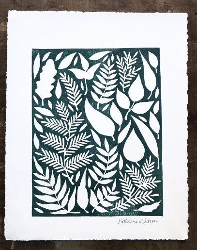 Katharine Watson 11" x 14" Block Printed Art Print