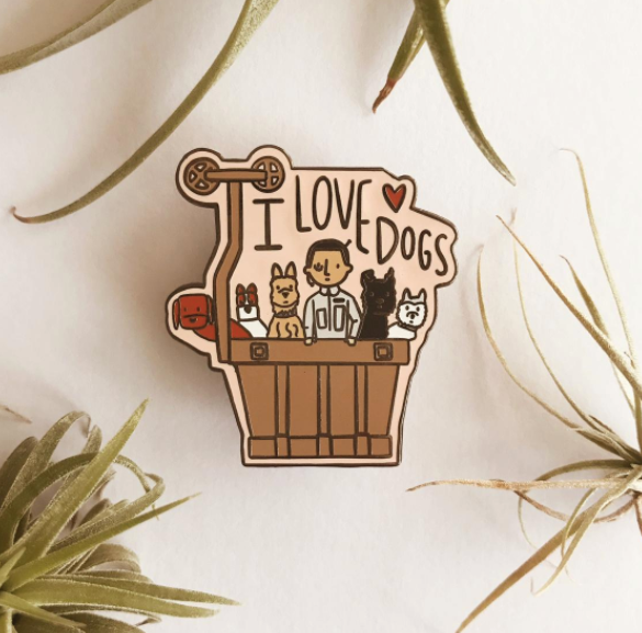 Isle of Dogs Enamel Pin