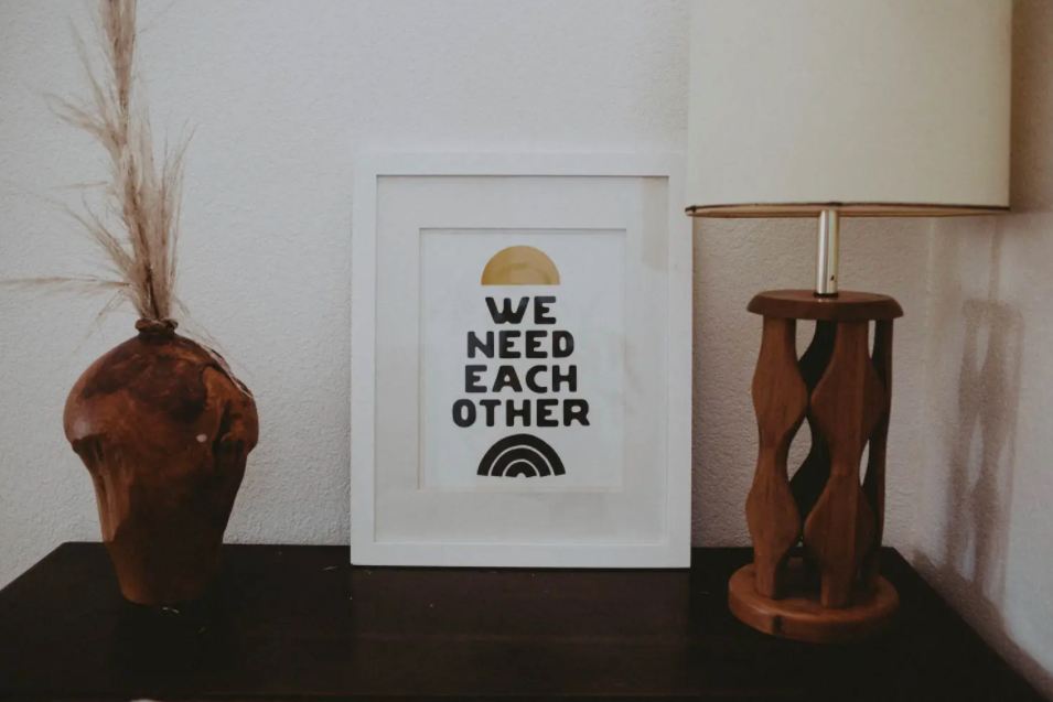 We Need Each Other Letterpress Print