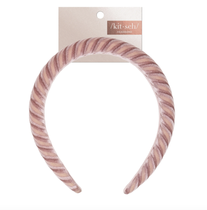 Velvet Padded Headband - Blush