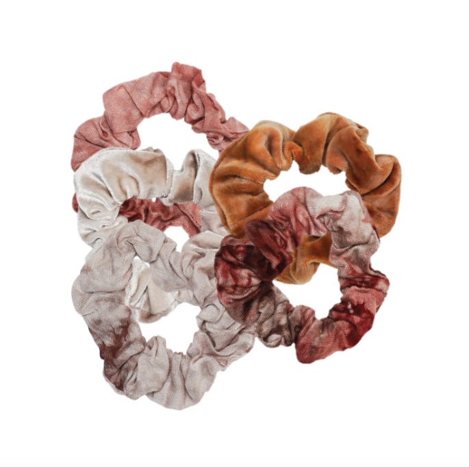 Tie Dye Scrunchies - Rust
