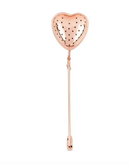 Rose Gold Heart Tea Strainer