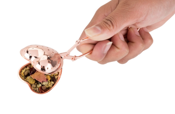 Rose Gold Heart Tea Strainer