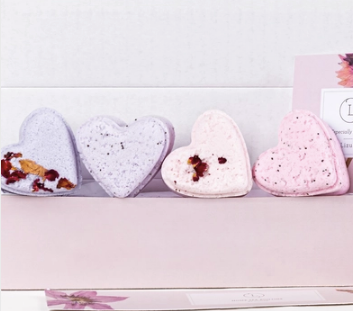 Lavender Heart Bath Bomb