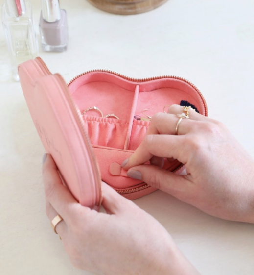 Heart Shaped Jewelry Case