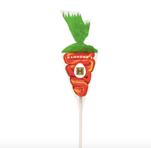 Easter Carrot Orange Cream Lollipop