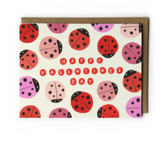 Lady Bug Valentine's Card