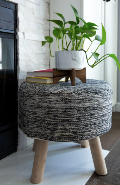 5" Marble finish Ceramic on Wood Stand