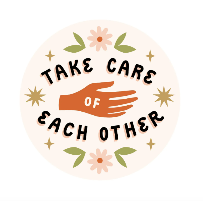 Take Care Die Cut Sticker
