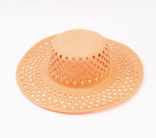 Summer Sun Boater Hat - Apricot