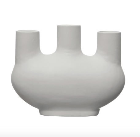 Stoneware Vase - Matte White