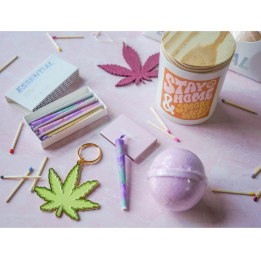 Weed Leaf Keychain